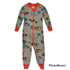 Hanna Andersson Sleeper in Construction Trucks 90cm/3T